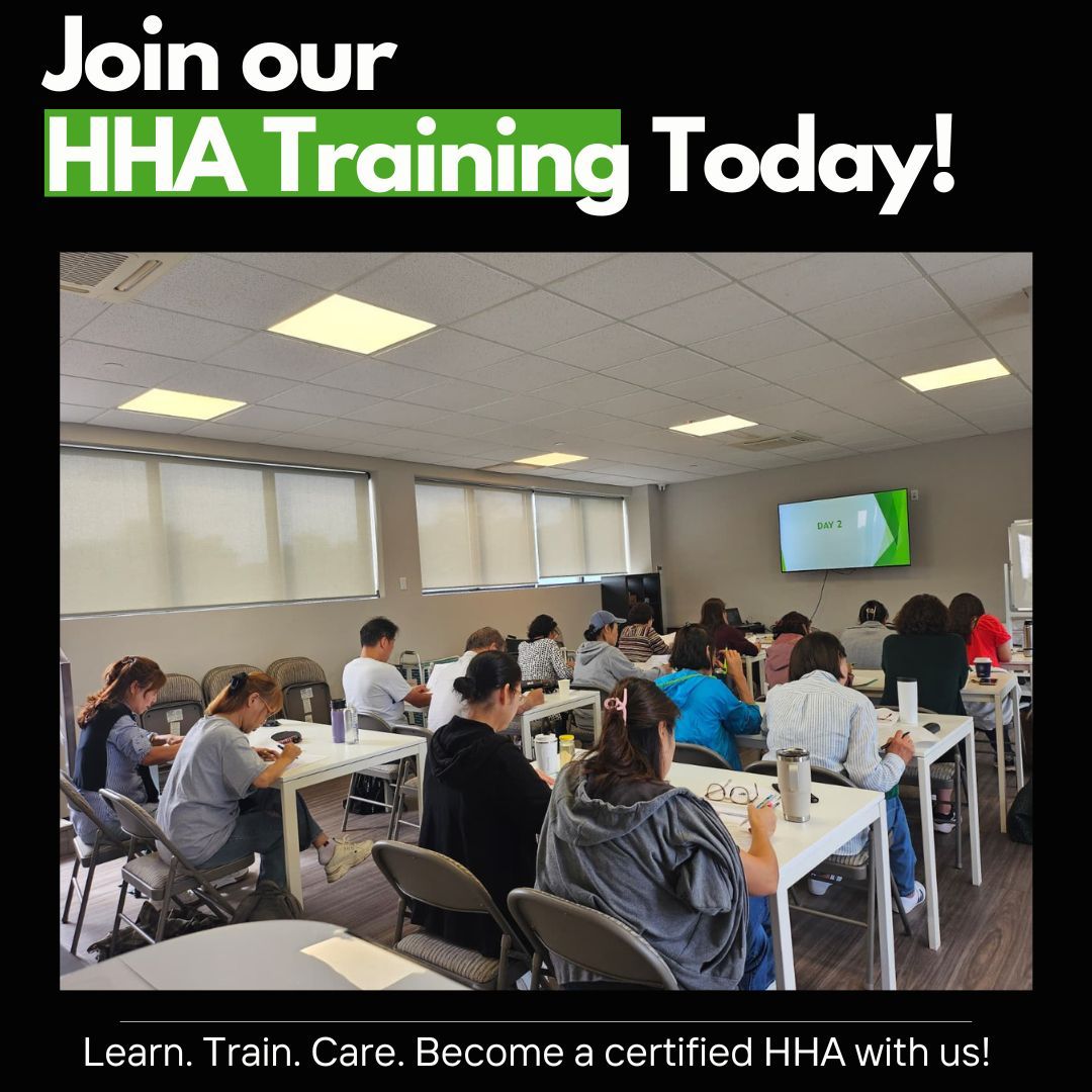 Training session for Home Health Aide certification.