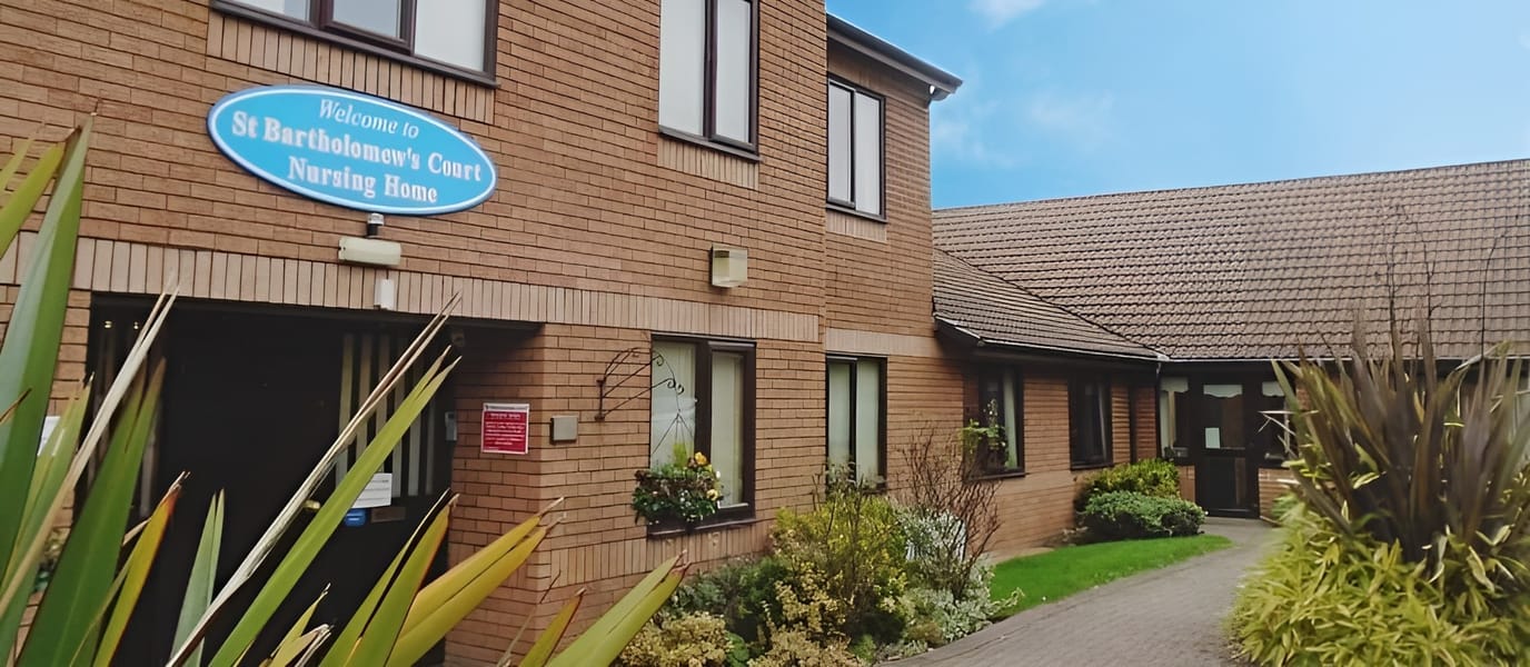 Entrance to St Bartholomew's Court Nursing Home