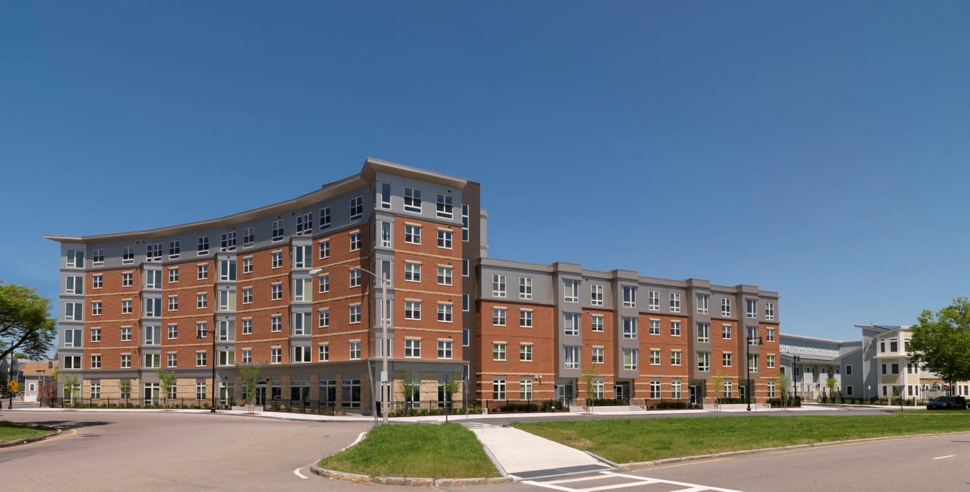 Exterior view of a senior living facility