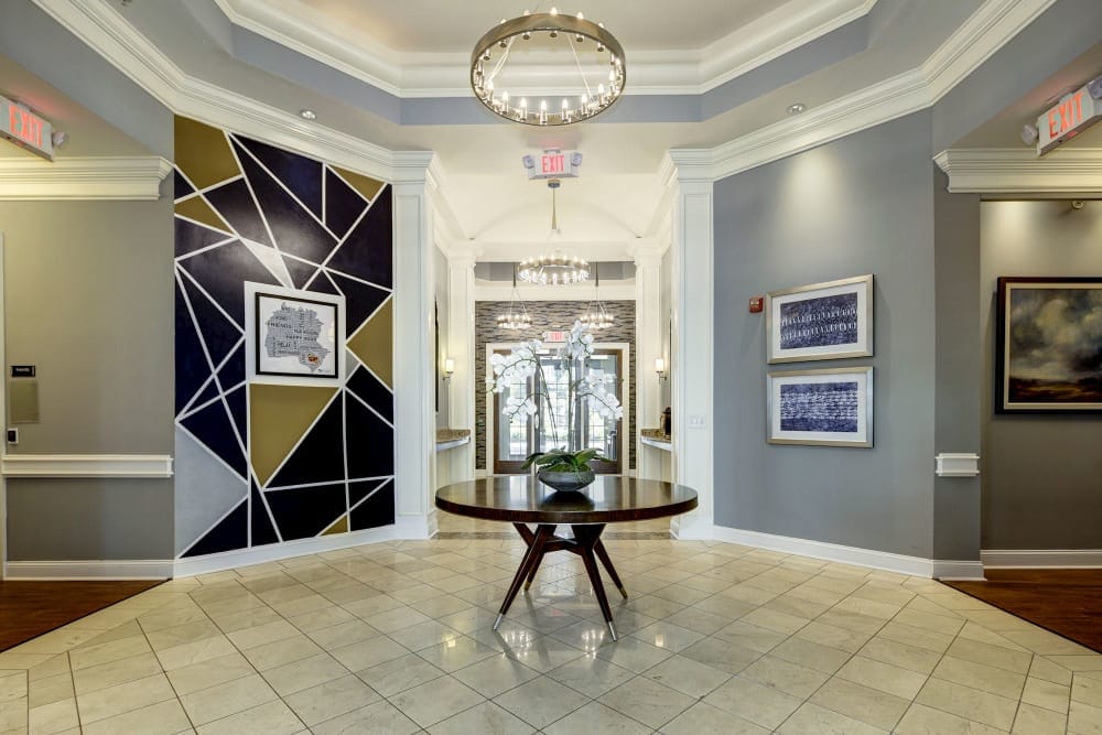 Welcoming interior lobby with modern decor.