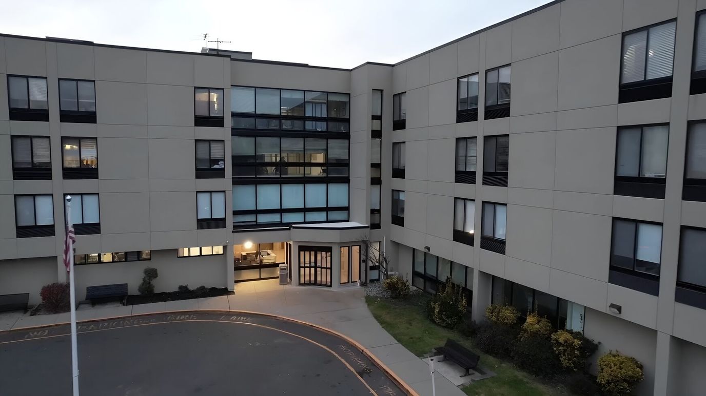 Exterior view of the assisted living facility entrance