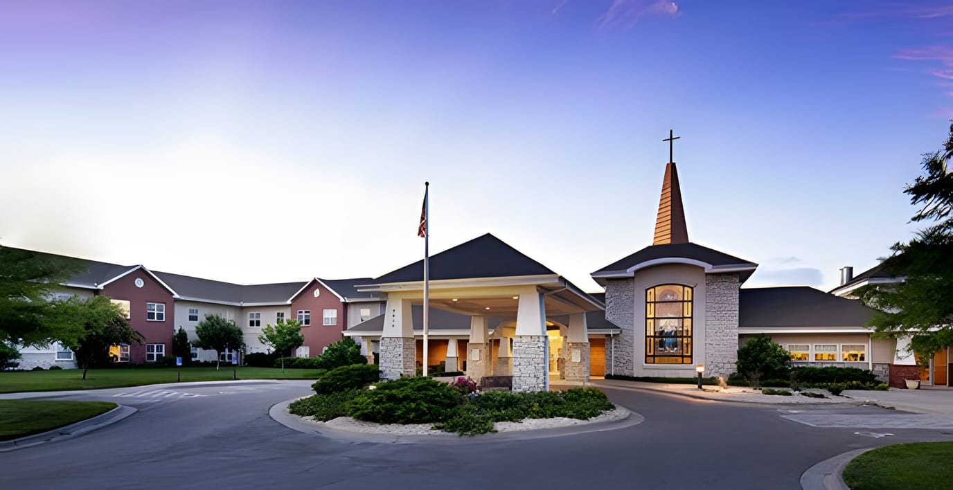 Exterior view of the facility with well-maintained grounds