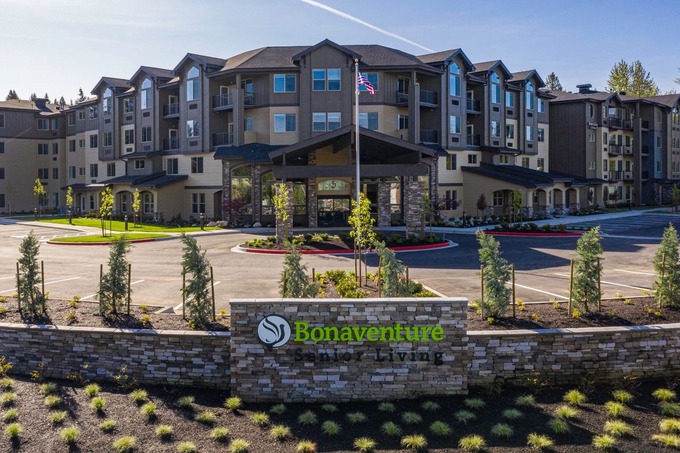 Exterior of Bonaventure senior living facility