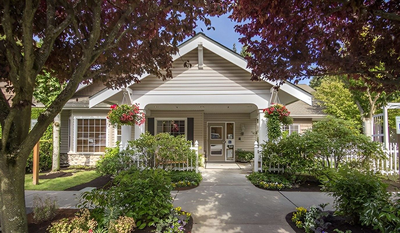 Exterior view of Rosewood Courte with landscaped garden