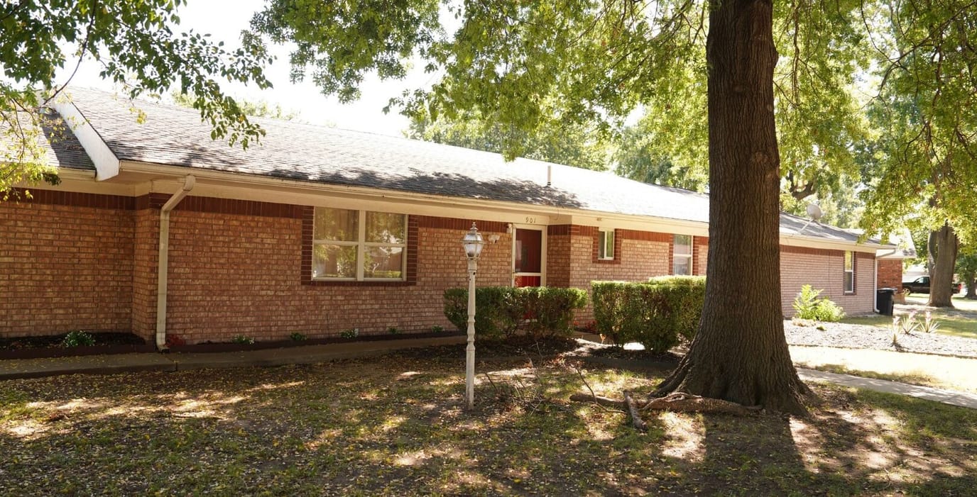 Exterior view of a senior living facility