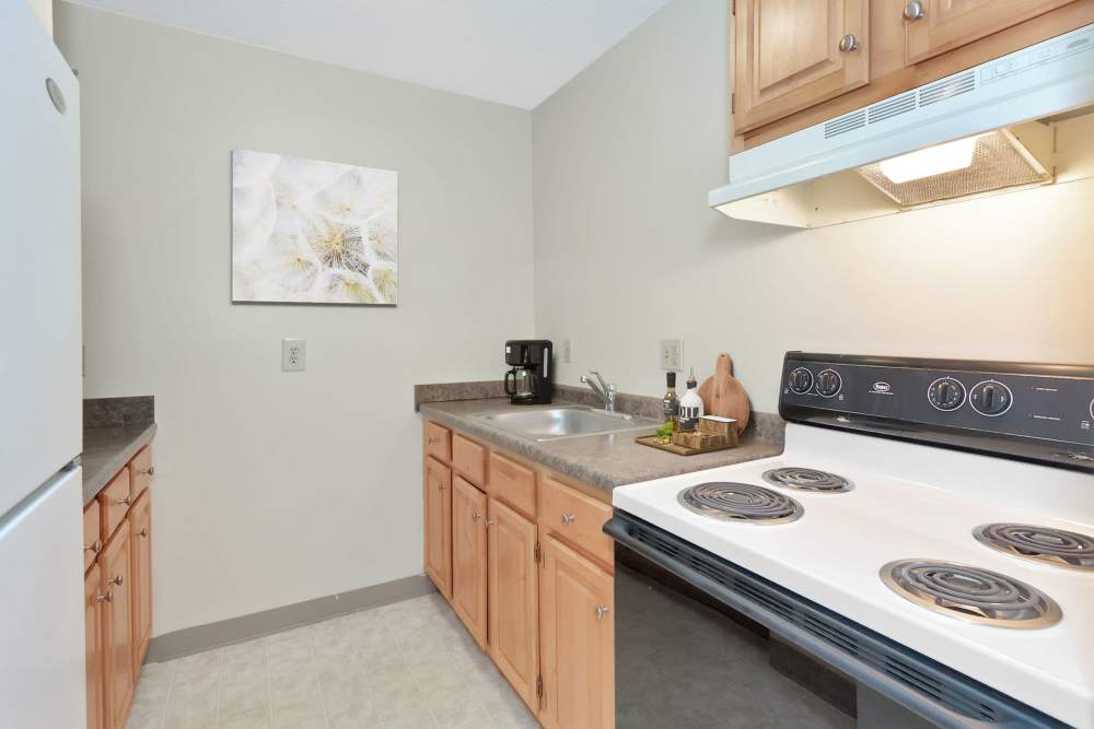 Cozy kitchen area with appliances and decor