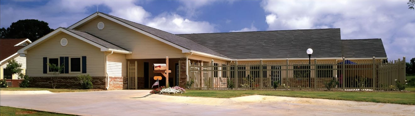 Exterior view of Trinity Place Personal Care facility.