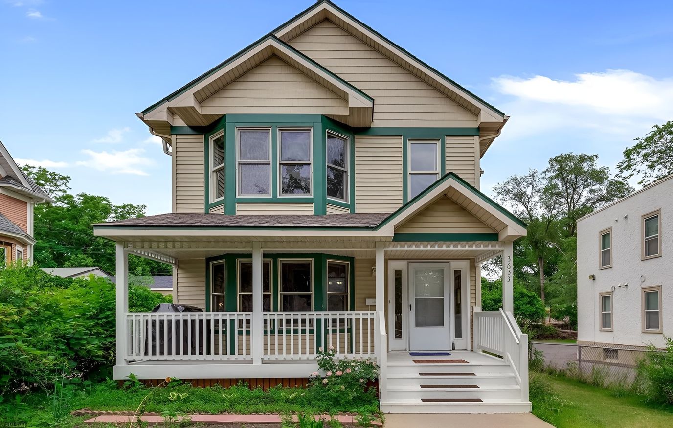 Exterior view of a cozy group home residence
