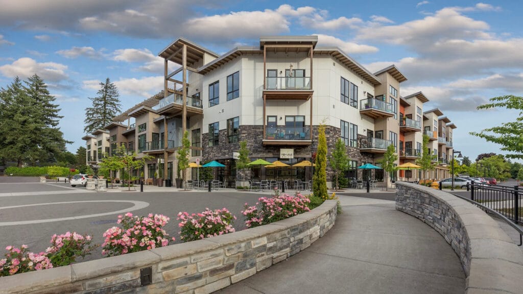 Exterior view of Rose Villa assisted living facility
