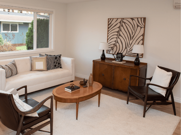 Bright common area with a modern seating arrangement