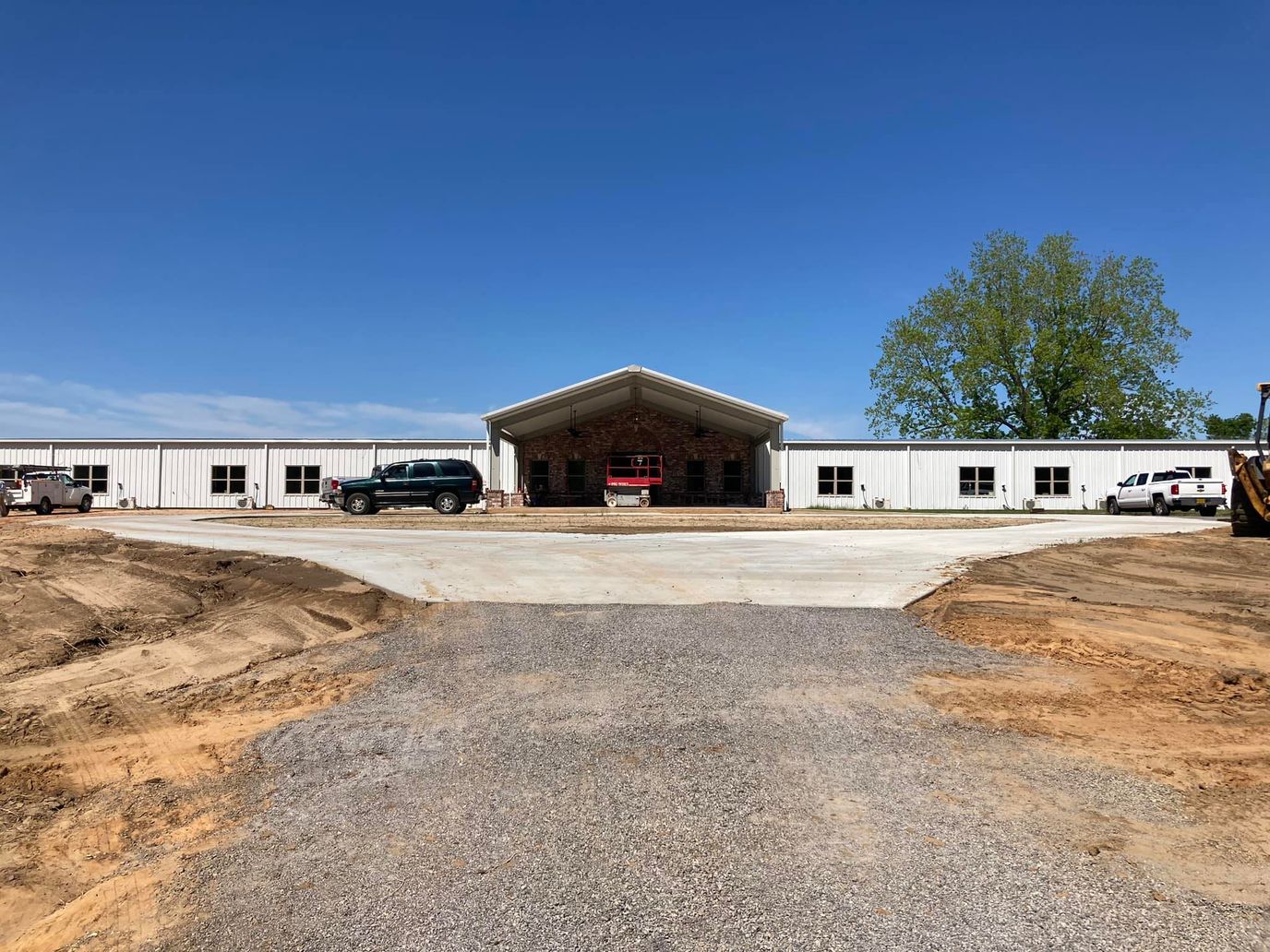 Exterior view of assisted living facility under construction