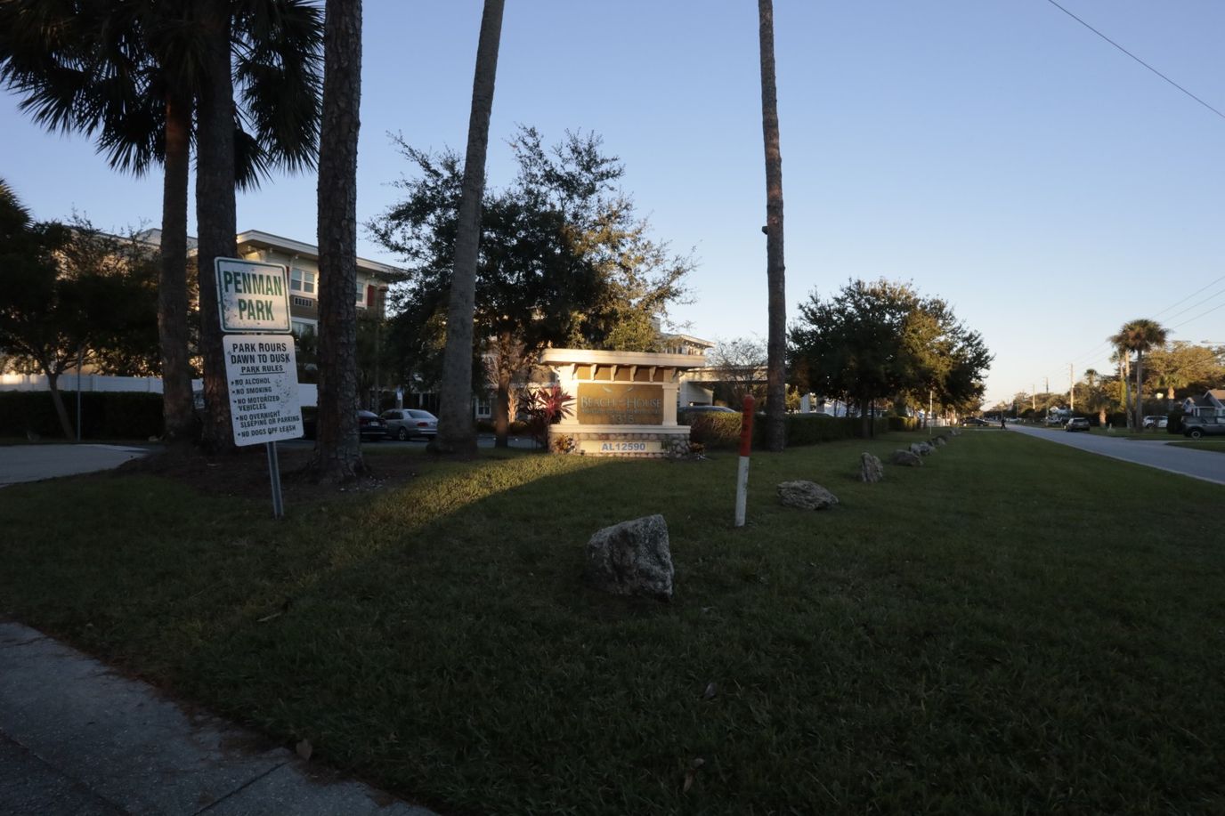 Exterior view of the Beach House facility entrance
