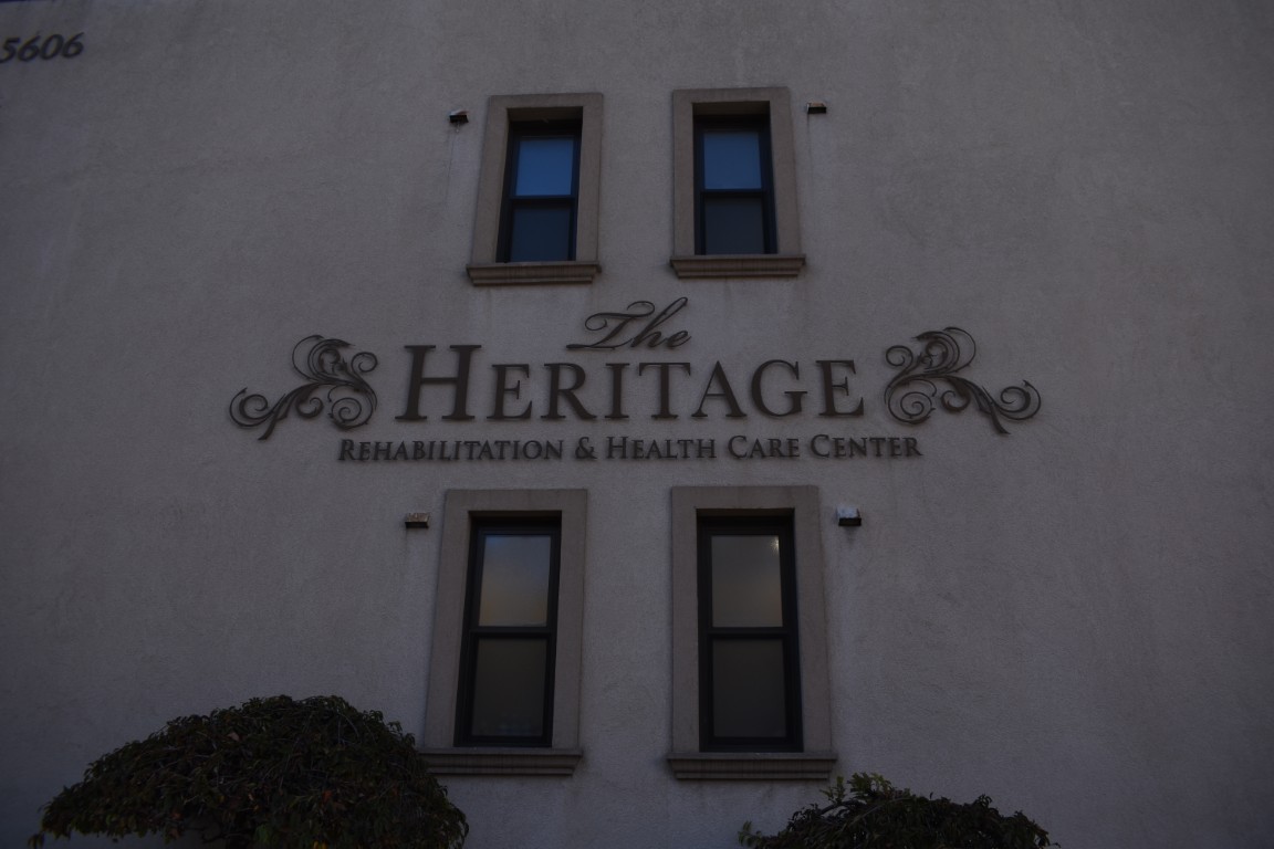 Exterior signage of The Heritage Rehabilitation Center