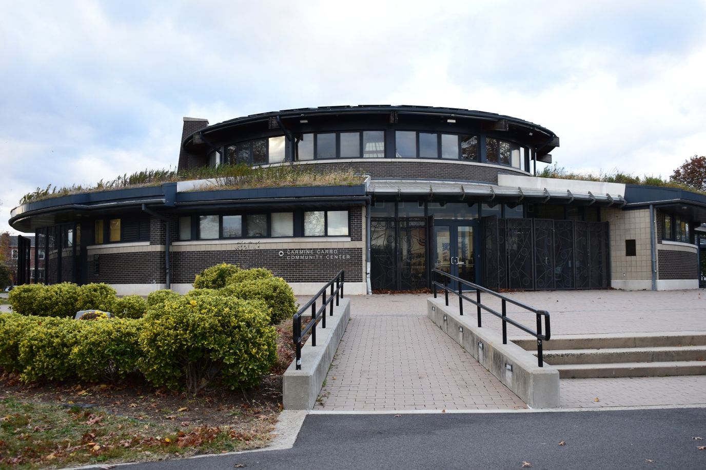 Exterior view of the Carmine Carro Community Center.