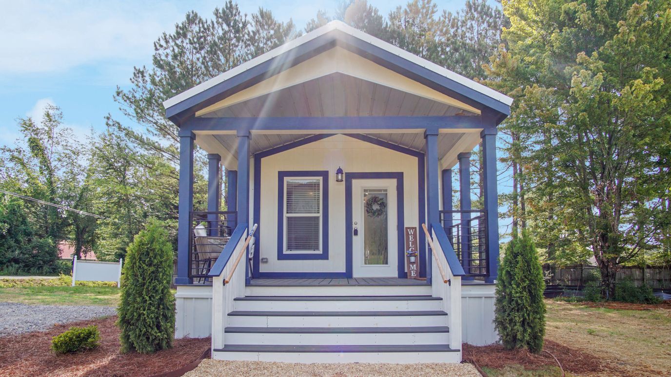 Exterior view of a welcoming entrance to a facility