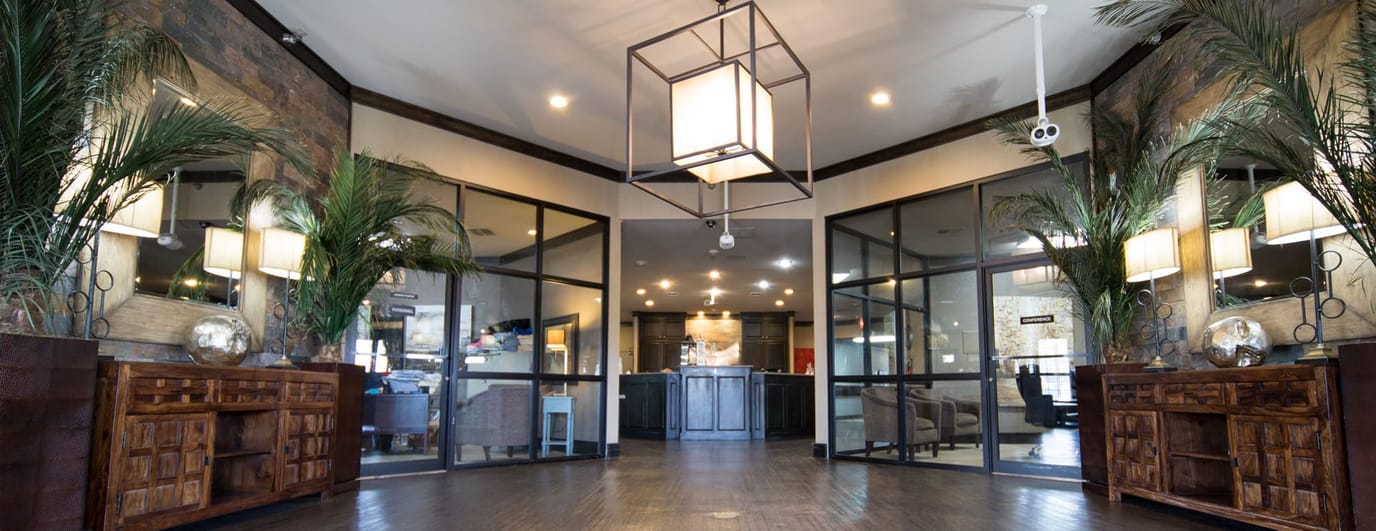 Interior view of a welcoming lobby area