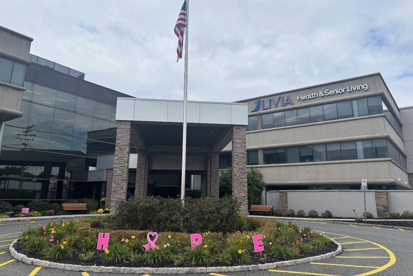 Exterior view of LIVIA Health & Senior Living building
