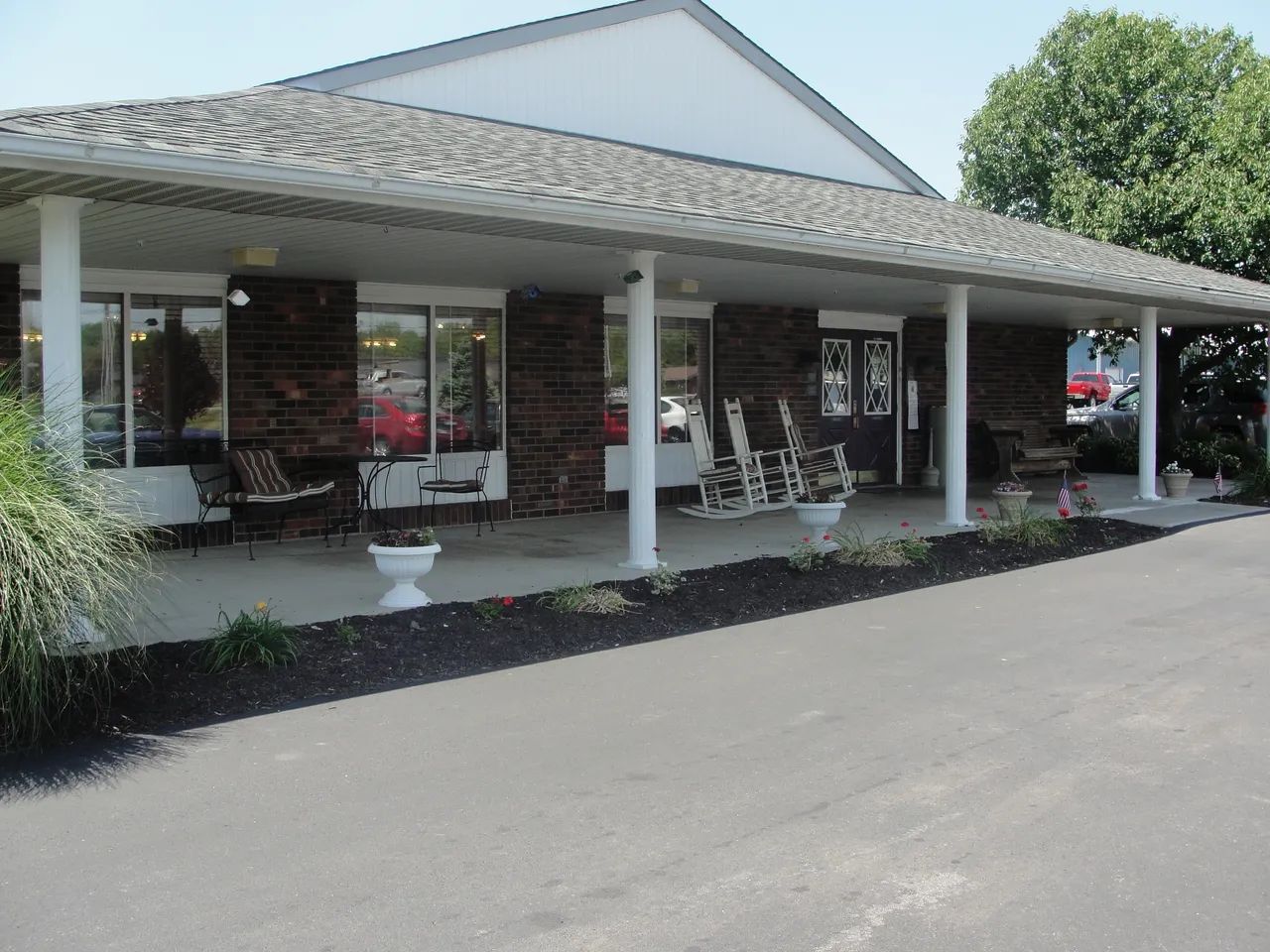 Exterior view of the Alexandria Care Center entrance