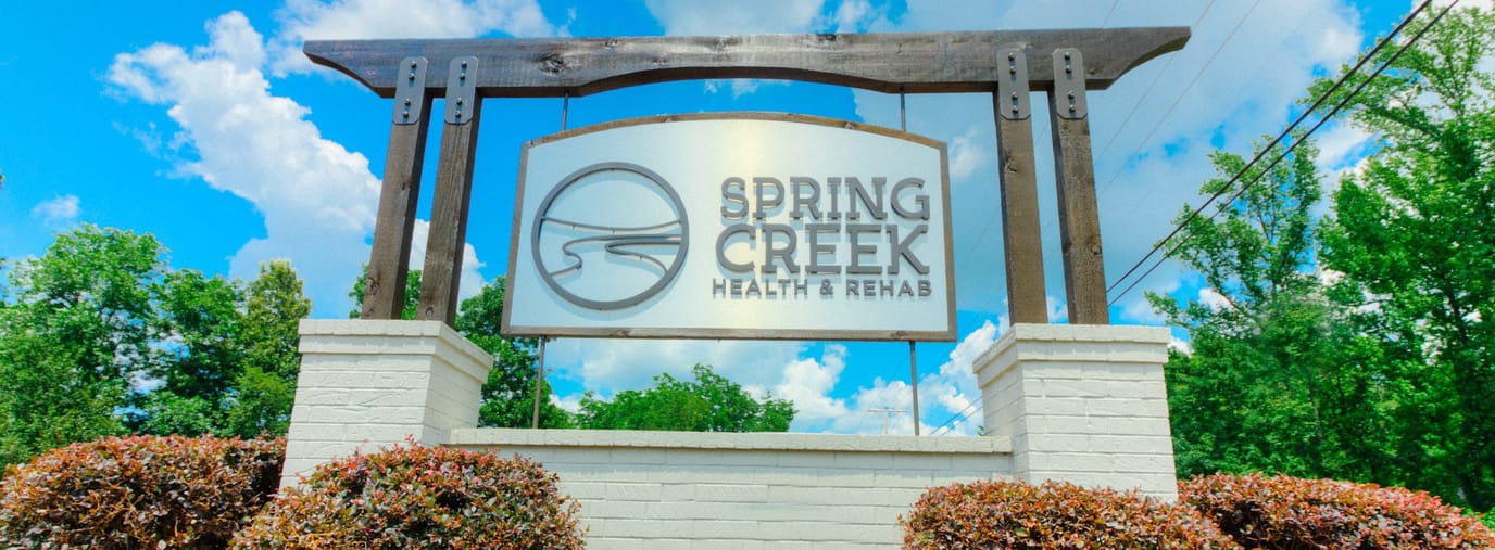 Sign for Spring Creek Health & Rehab