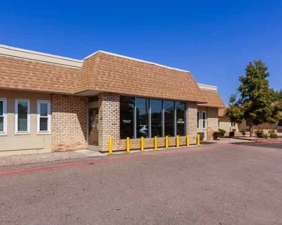 Exterior view of a senior living facility