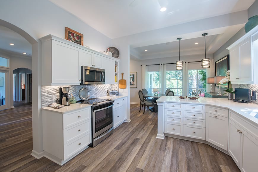 Bright, modern kitchen in a senior living facility