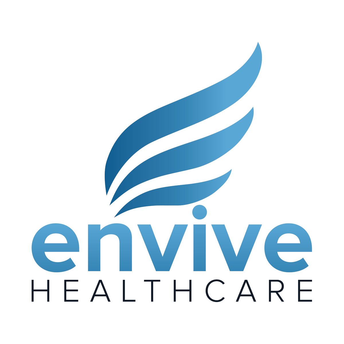 Company logo featuring a stylized wing design