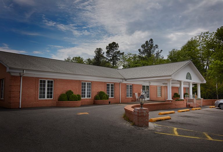 Exterior view of an assisted living facility