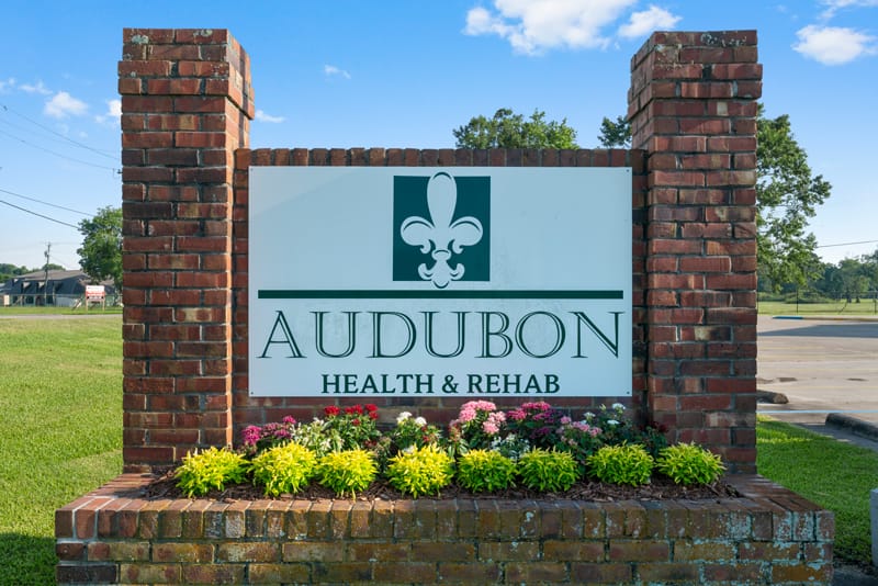 Signage for Audubon Health and Rehabilitation facility