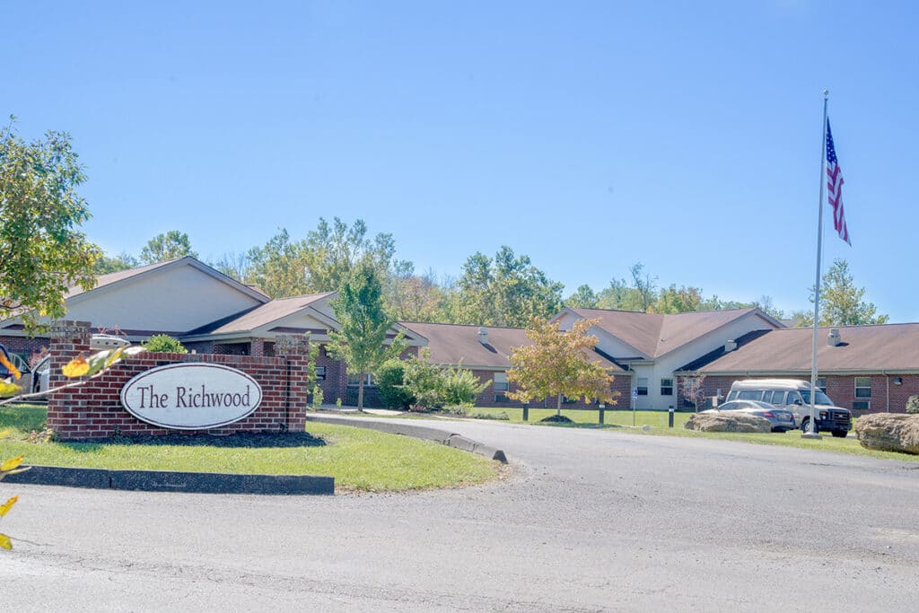 Exterior view of The Richwood assisted living facility