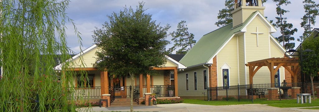Exterior view of a serene assisted living facility