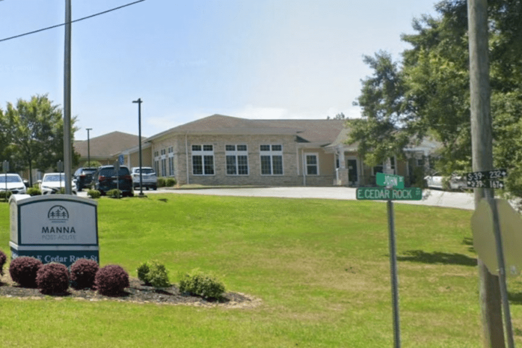Building exterior of a senior living facility
