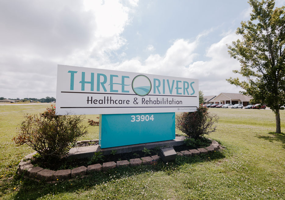 Sign for Three Rivers Healthcare & Rehabilitation