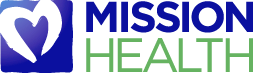 Fort Valley Health and Rehab, Nursing Home in Fort Valley, GA — Logo of Mission Health in blue and green colors