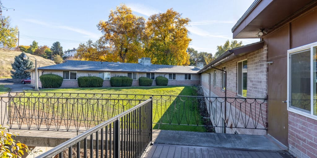 View of the assisted living facility exterior and grounds