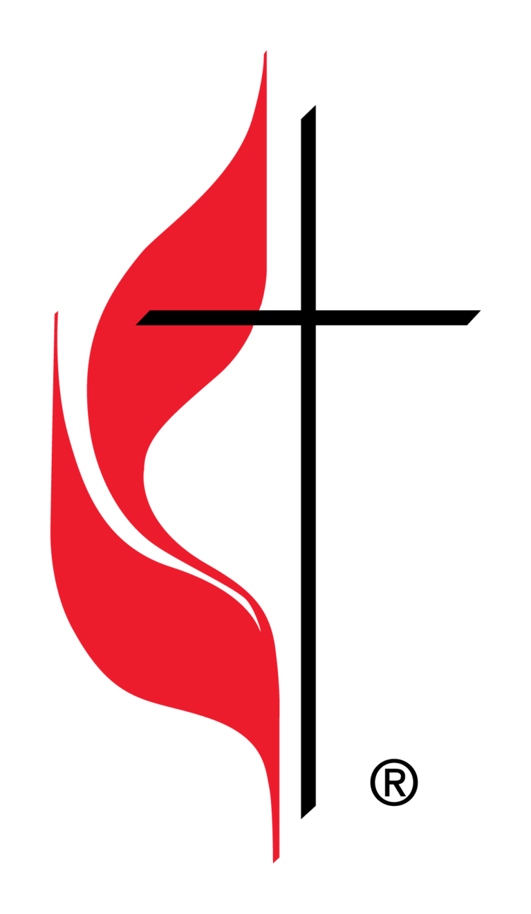 Schmitt Woodland Hills, Nursing Home in Richland Center, WI — United Methodist Church emblem with red flame and cross