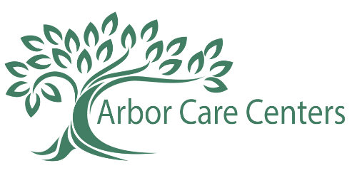 Logo of Arbor Care Centers with tree design