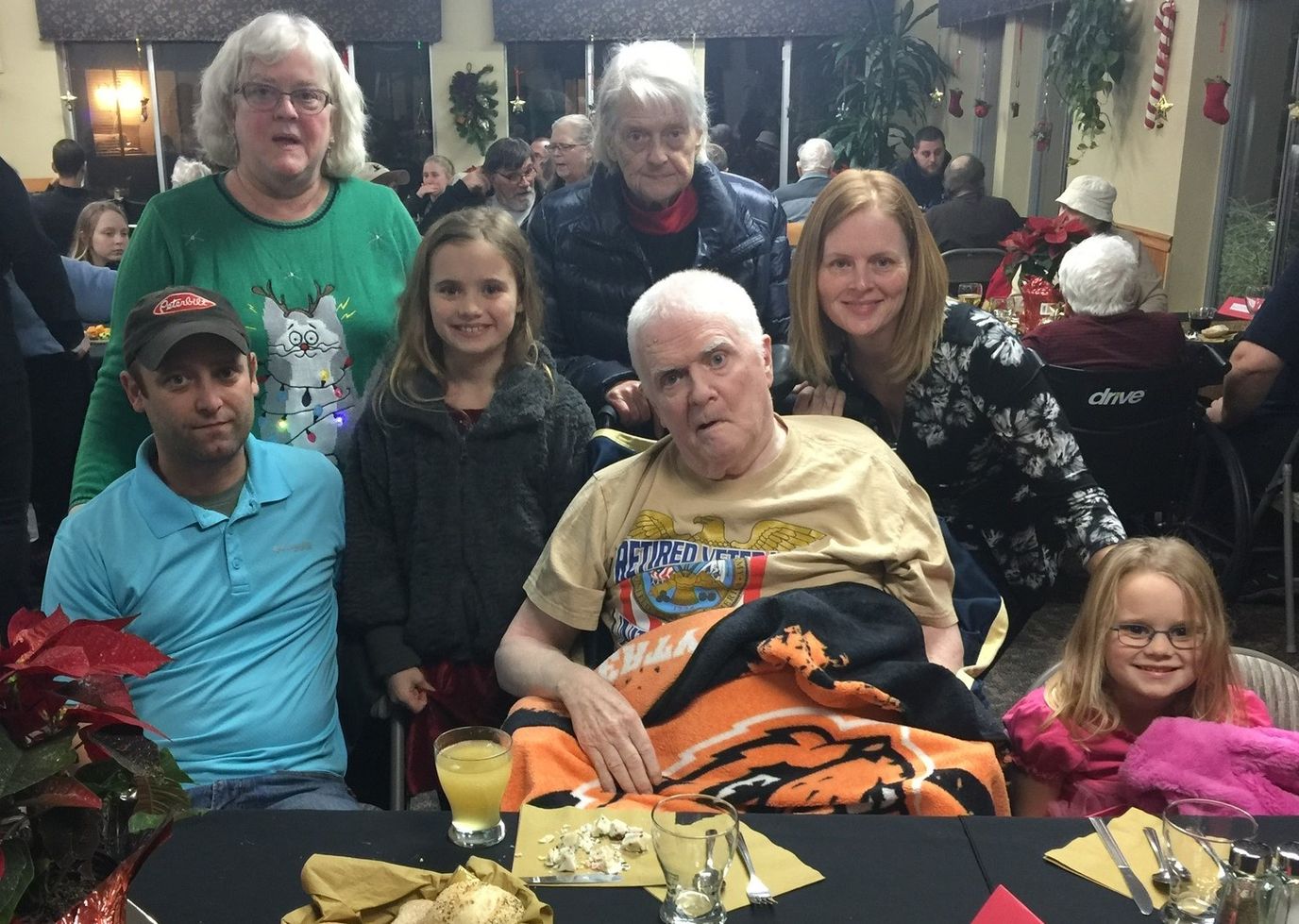 Residents and family members celebrating together