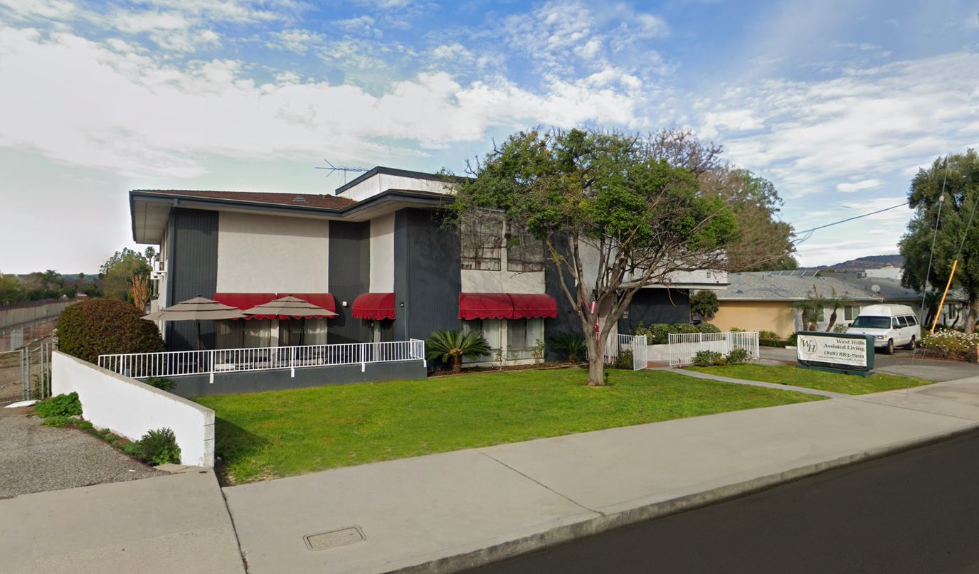 Exterior view of West Hills Assisted Living facility