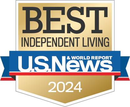 Award badge for independent living from U.S. News