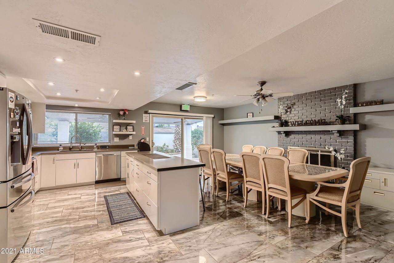 Bright dining area in a modern facility