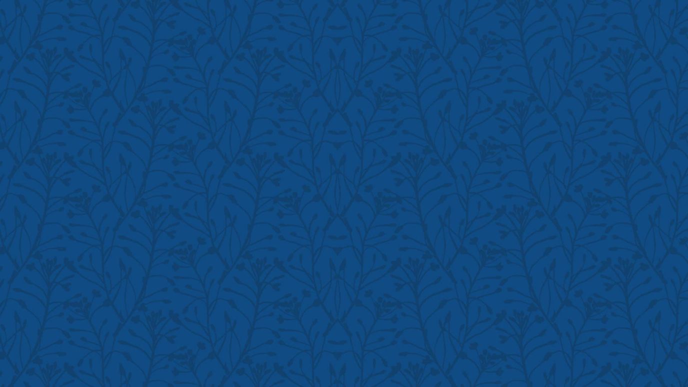 Abstract floral pattern in blue