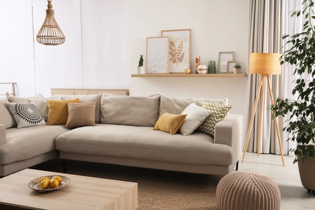 Cozy interior lounge area with modern decor