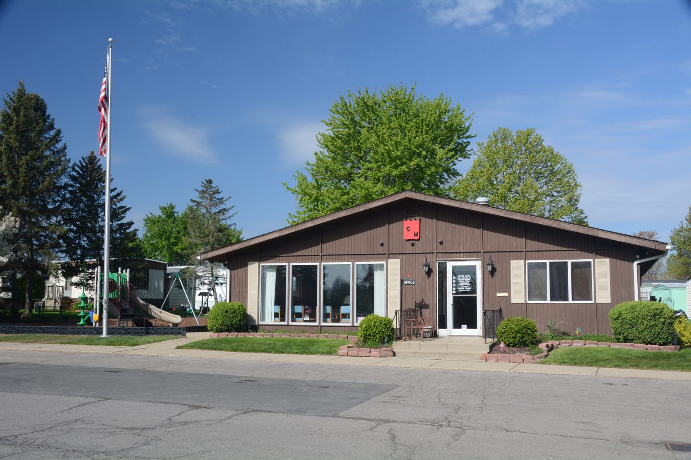 Exterior view of Crestview Manor facility