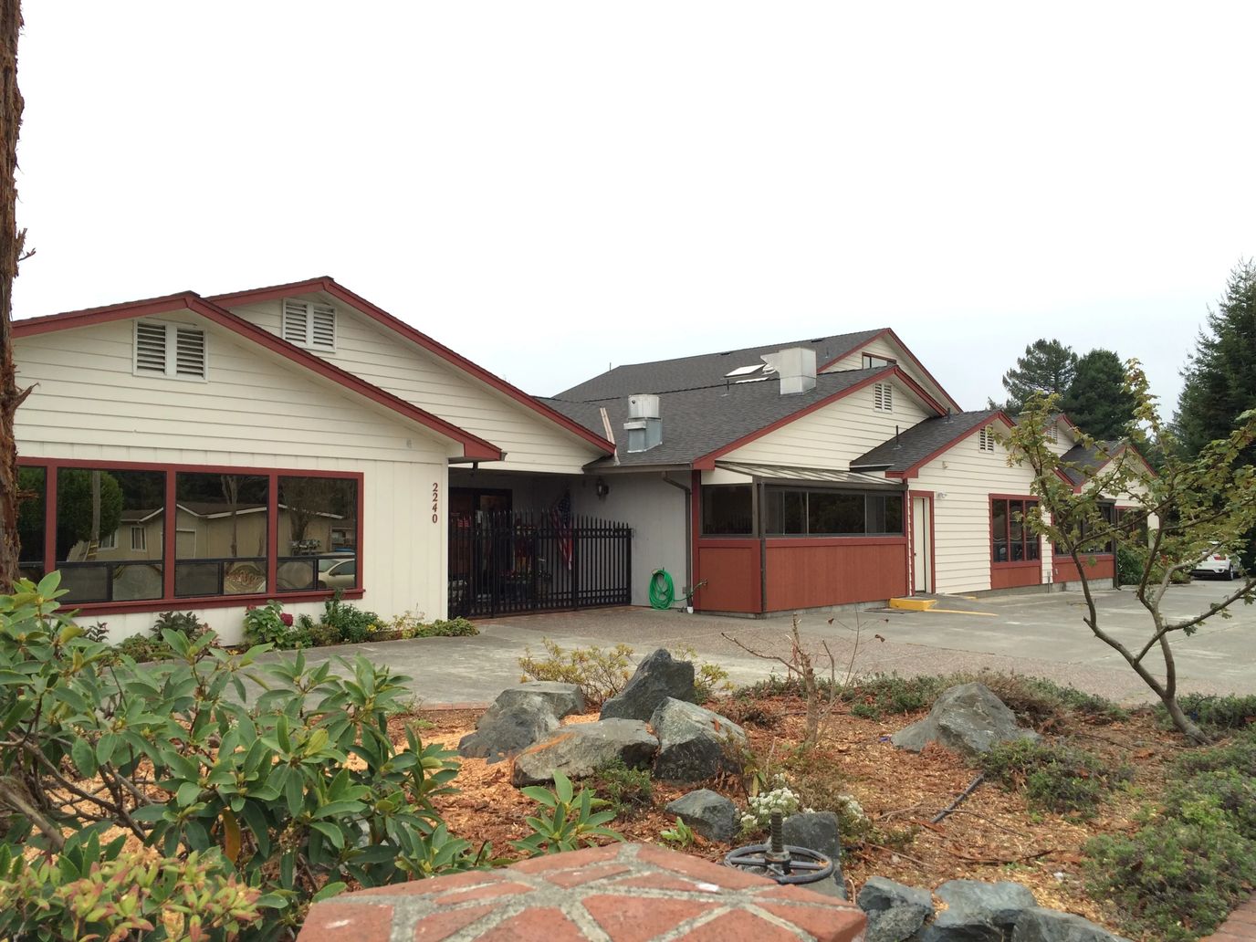Exterior view of Frye's Care Home building