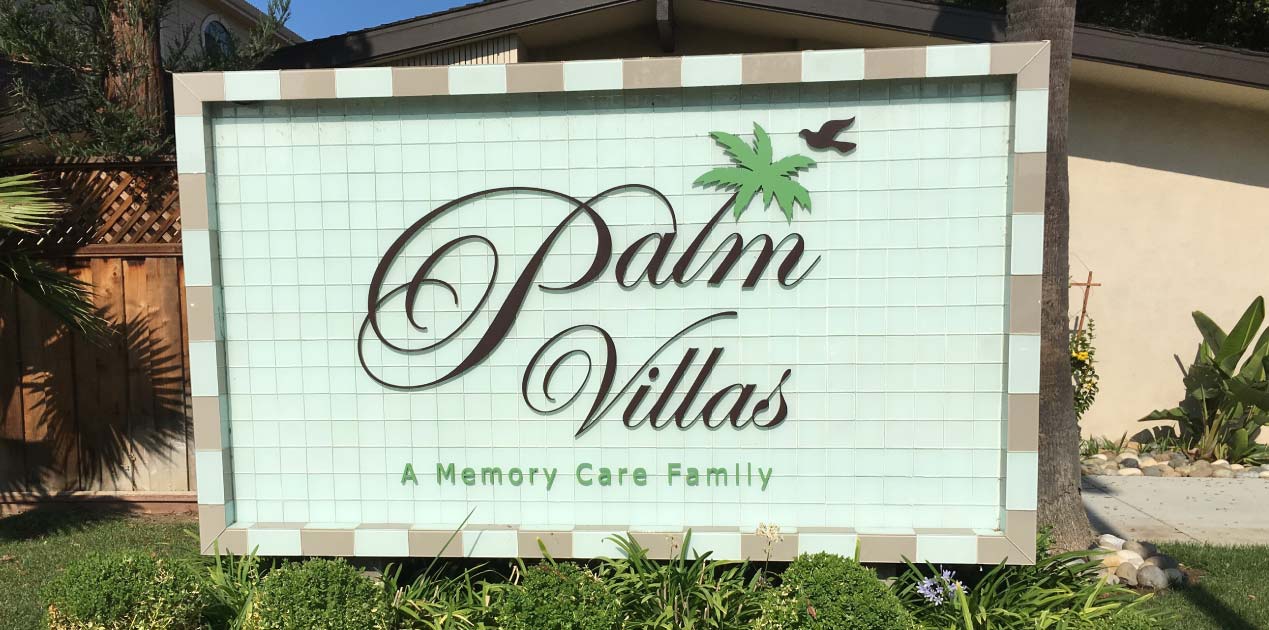 Signage for Palm Villas nursing facility