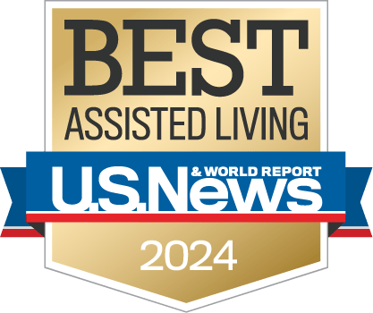 Freedom Plaza Assisted Living and Memory Care, Nursing Home in Sun City Center, FL — Award emblem for best assisted living 2024