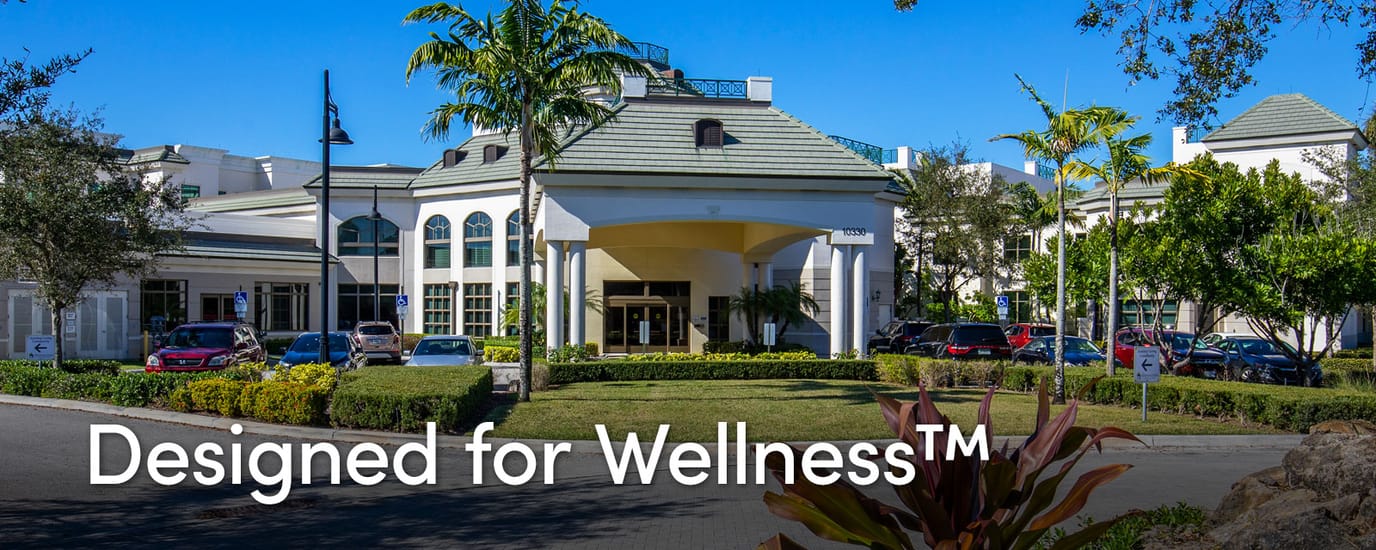 Exterior view of Luxe Senior Living at Wellington