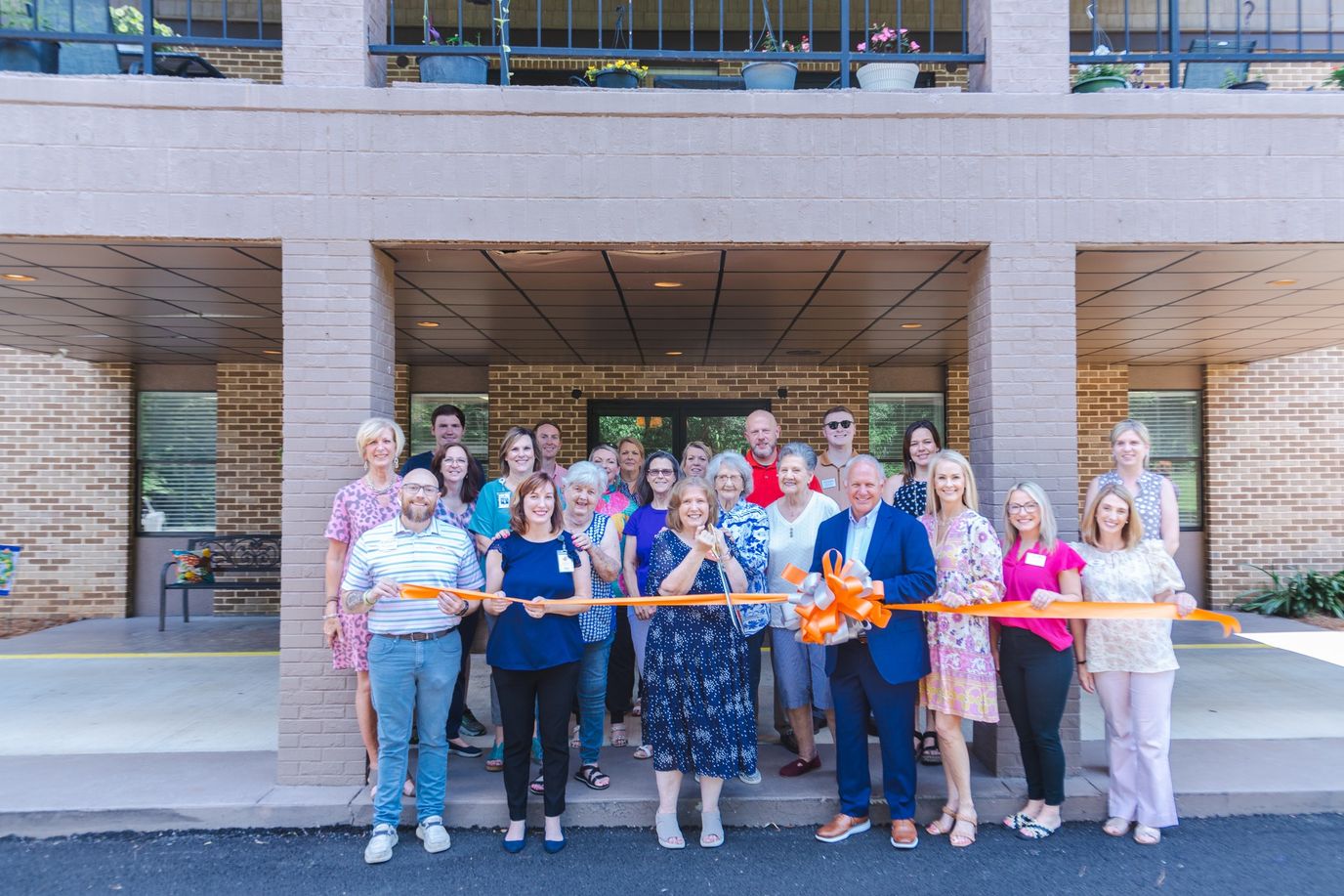 Group photo at the facility's ribbon-cutting ceremony