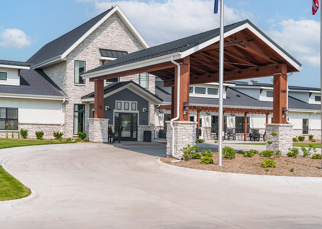 Exterior view of Tabitha at Prairie Commons Assisted Living