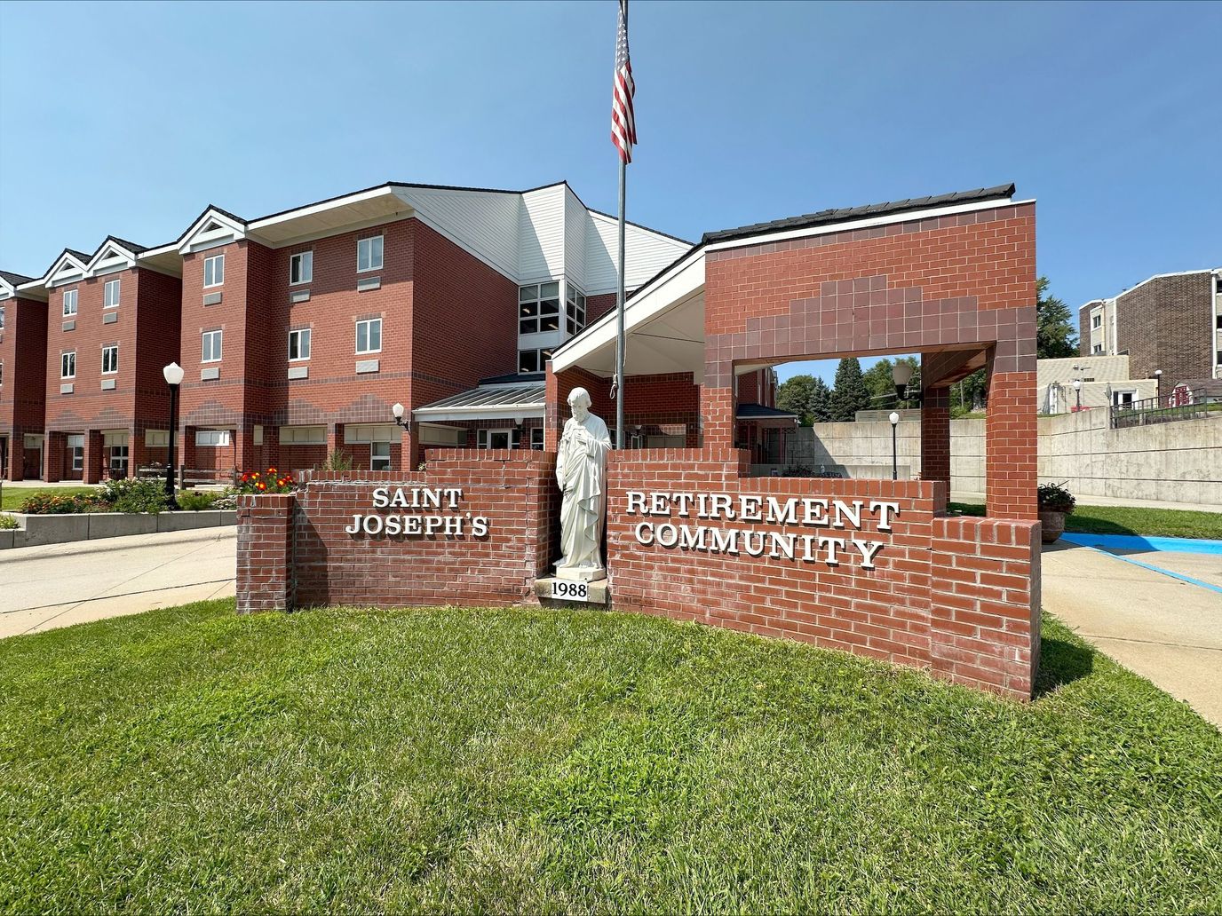 Exterior view of Saint Joseph's Retirement Community building